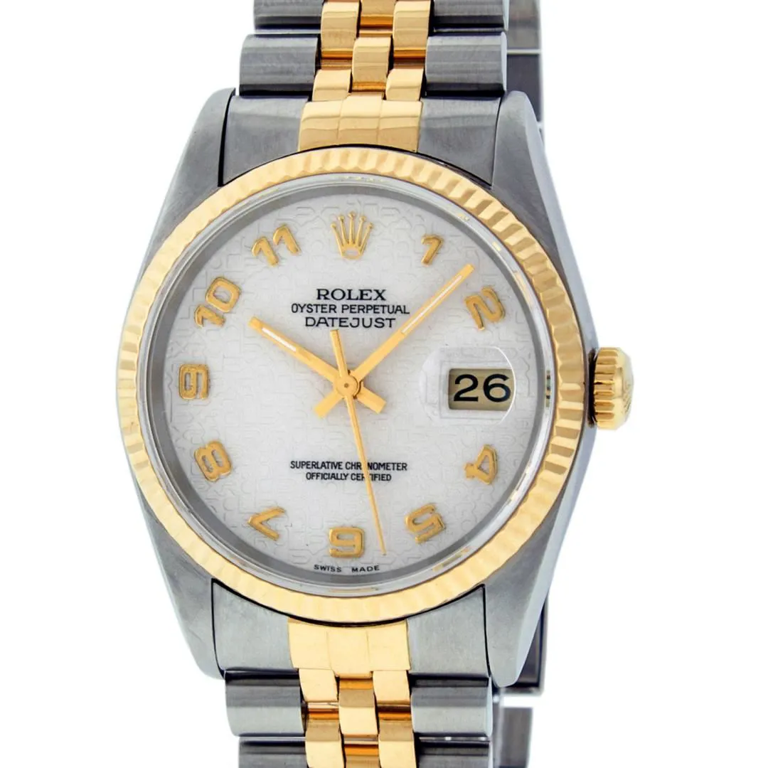 Rolex Datejust 36mm Yellow gold and Stainless steel and 18k yellow gold Cream