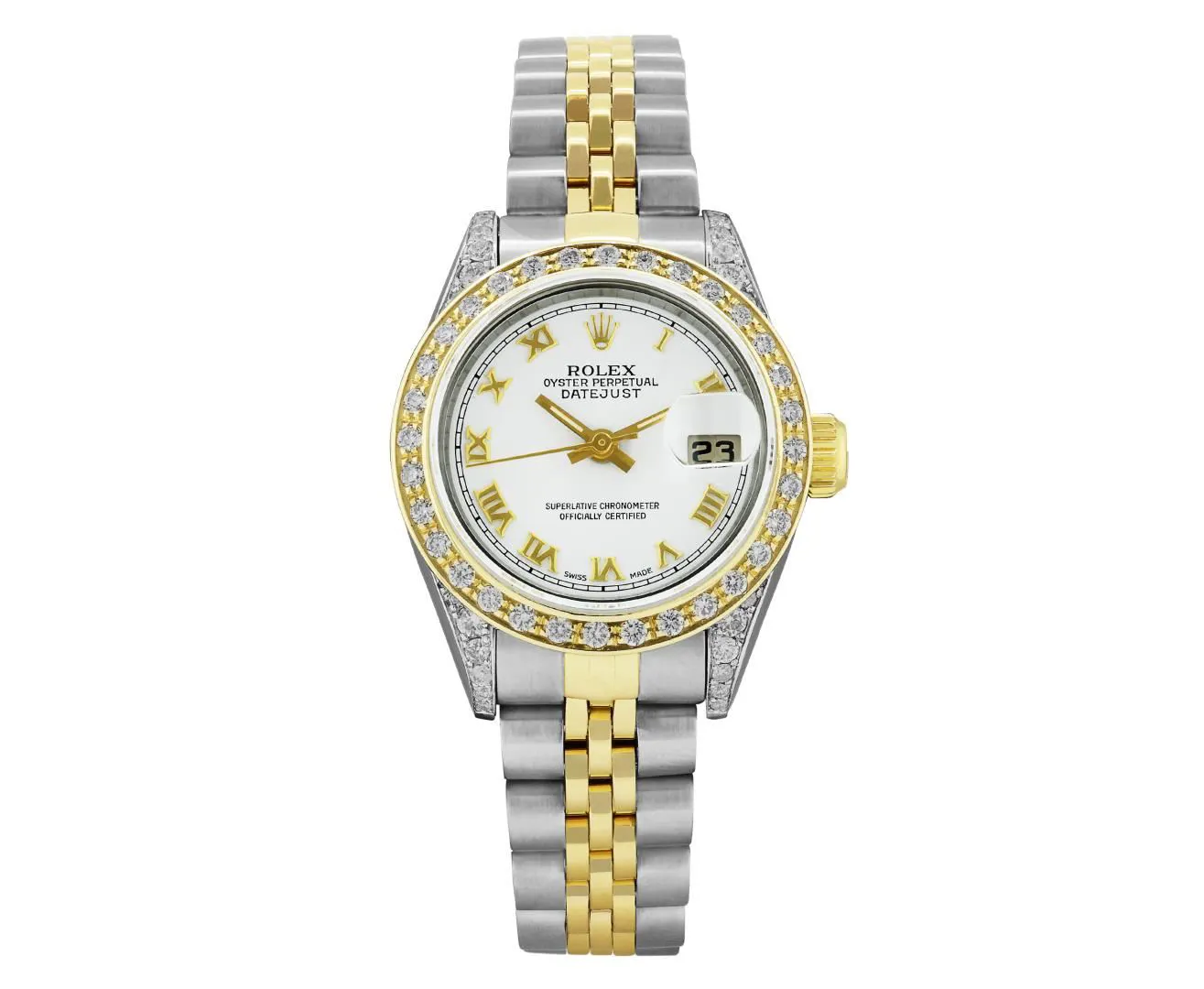 Rolex Datejust 26mm Yellow gold and Stainless steel and 18k yellow gold White 1