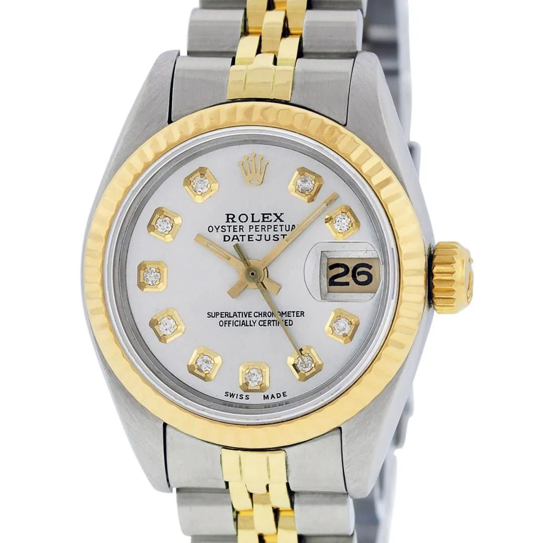 Rolex Datejust 26mm Yellow gold and Stainless steel and 18k yellow gold Silver