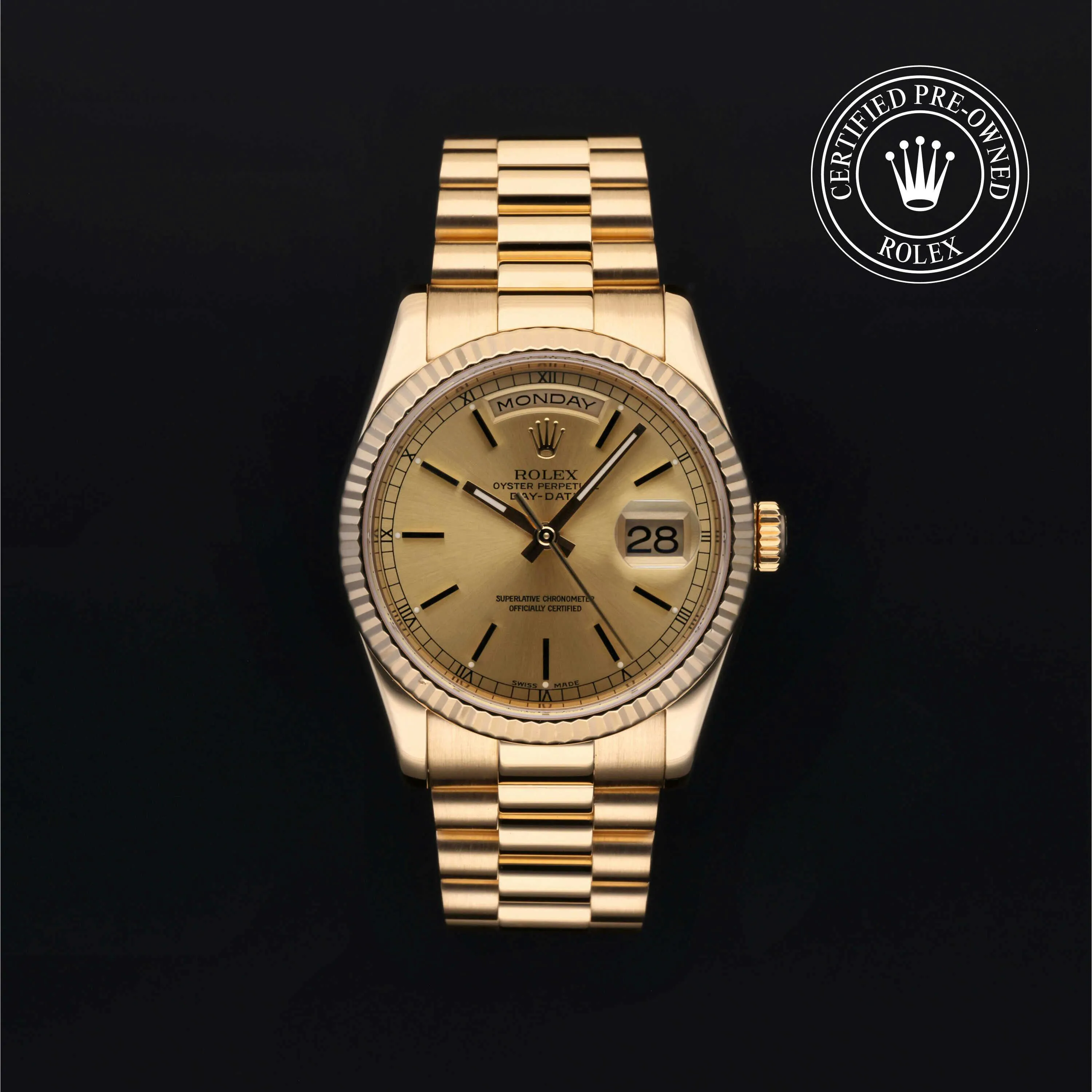 Rolex Day-Date 36 118238-0103 36mm Yellow gold Champagne