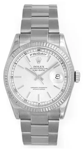 Rolex Day-Date 36 118239 36mm White gold Silver