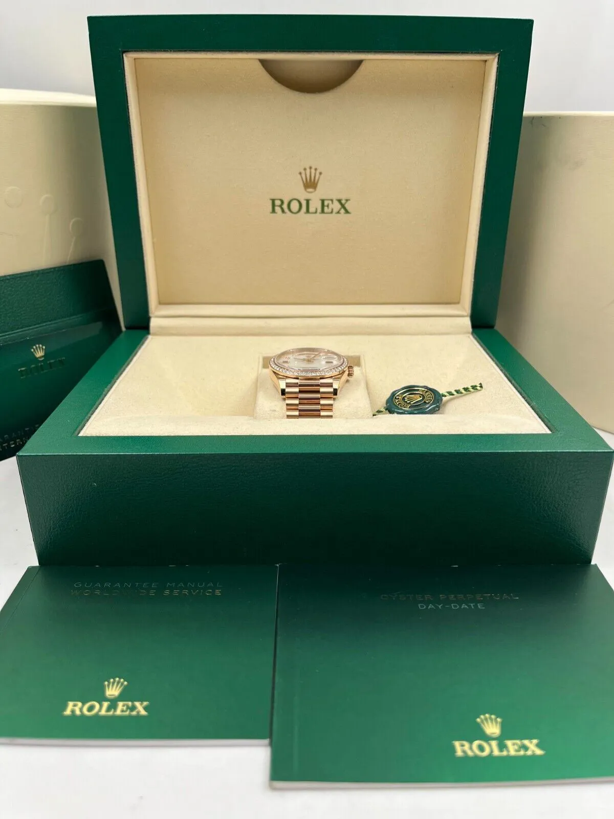 Rolex Day-Date 36 128345RBR 36mm Rose gold Mother-of-pearl 2