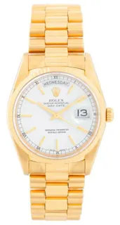 Rolex Day-Date 36 18238 Yellow gold White