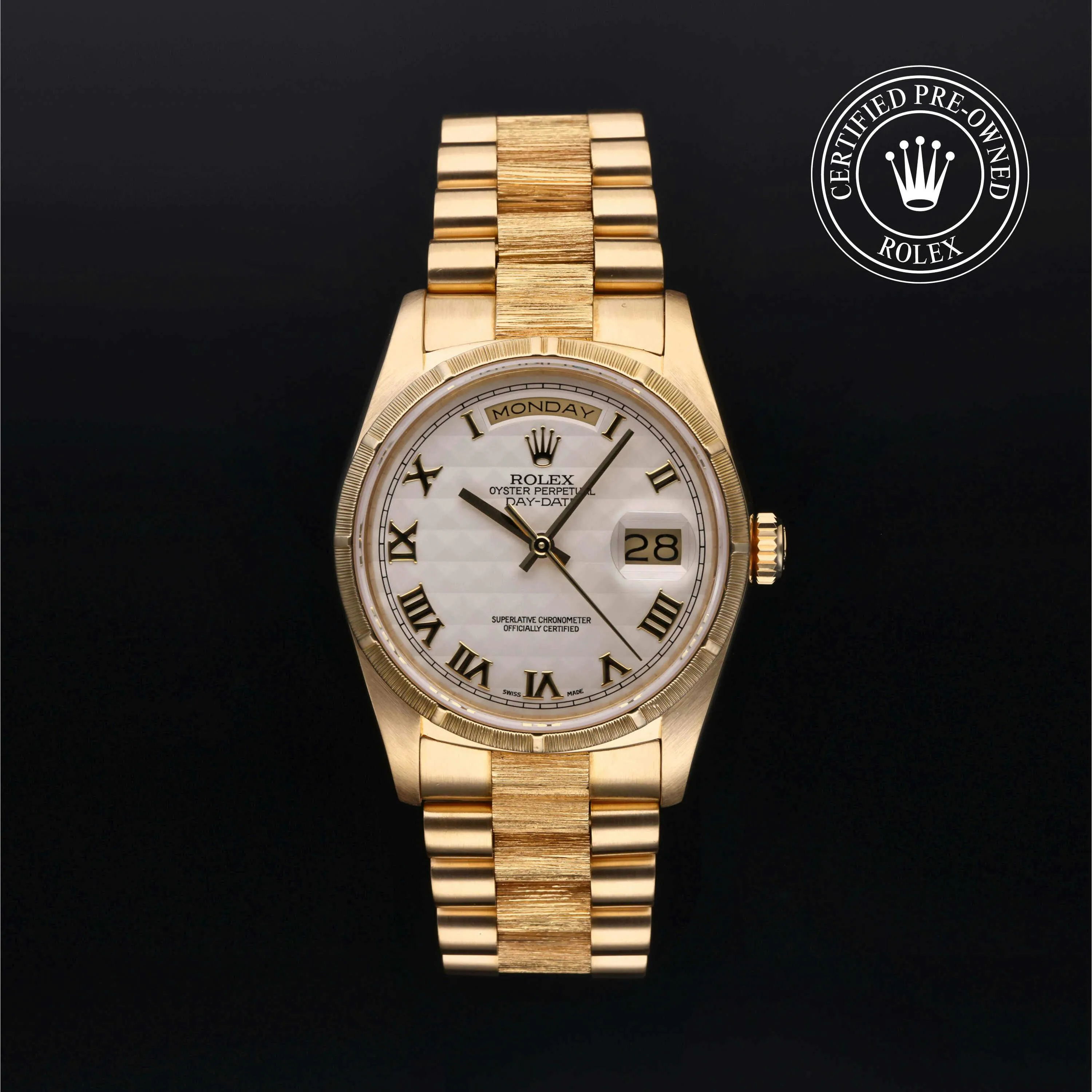 Rolex Day-Date 36 18248 36mm Yellow gold Ivory