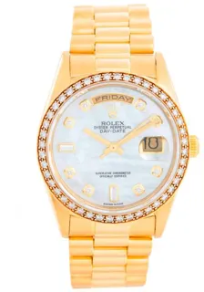 Rolex Day-Date 36 18348 Yellow gold White