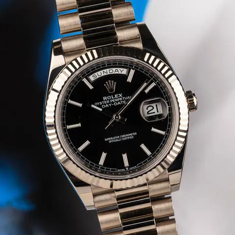 Rolex Day-Date 40 228239 40mm White gold Black