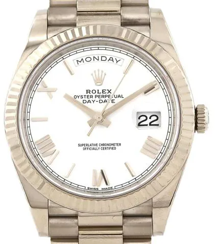 Rolex Day-Date 40 228239 40mm White gold White