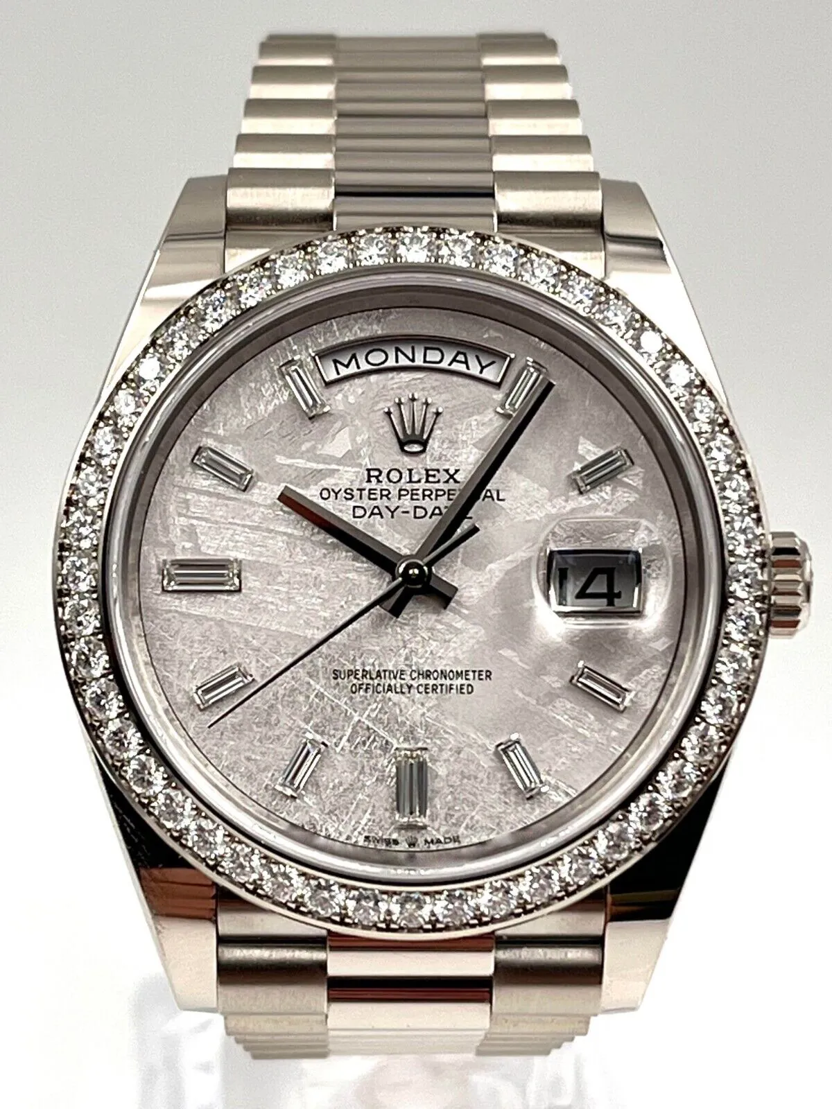 Rolex Day-Date 40 228349RBR 40mm White gold Silver 7