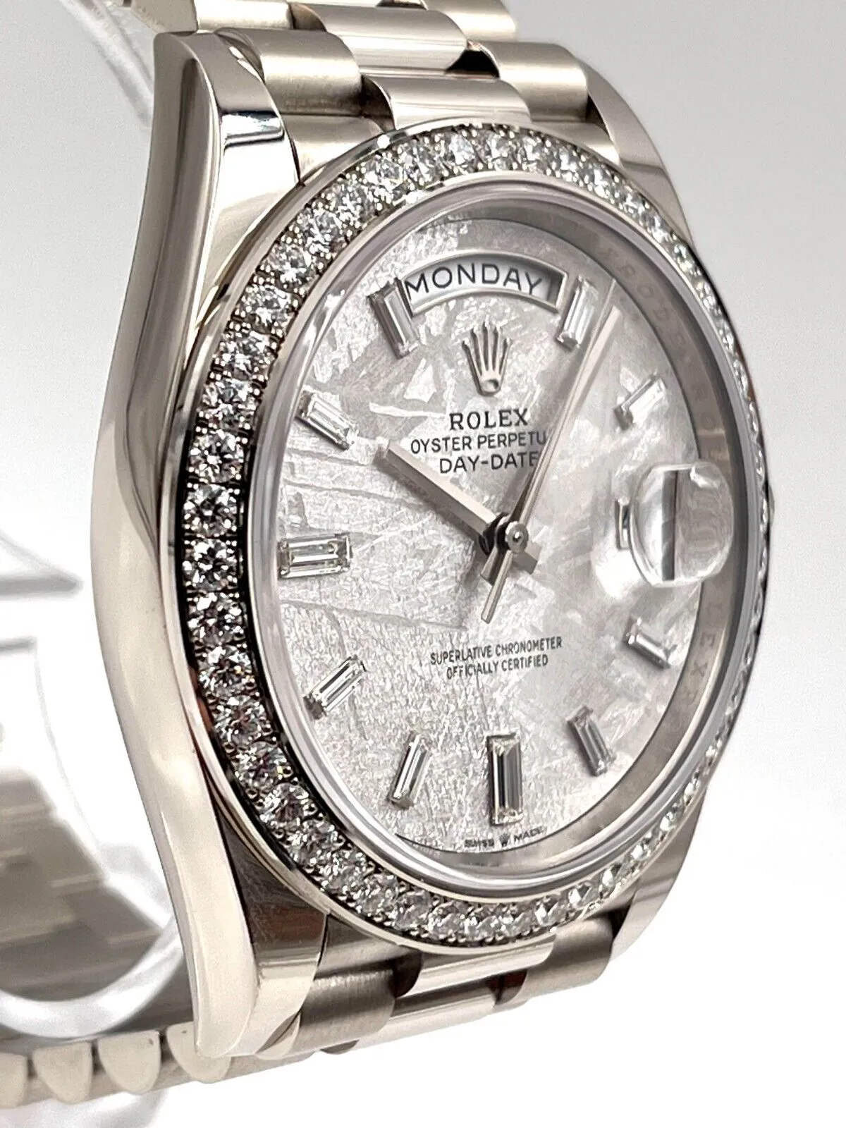 Rolex Day-Date 40 228349RBR 40mm White gold Silver 9