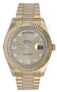 Rolex Day-Date II 218238 Yellow gold Champagne