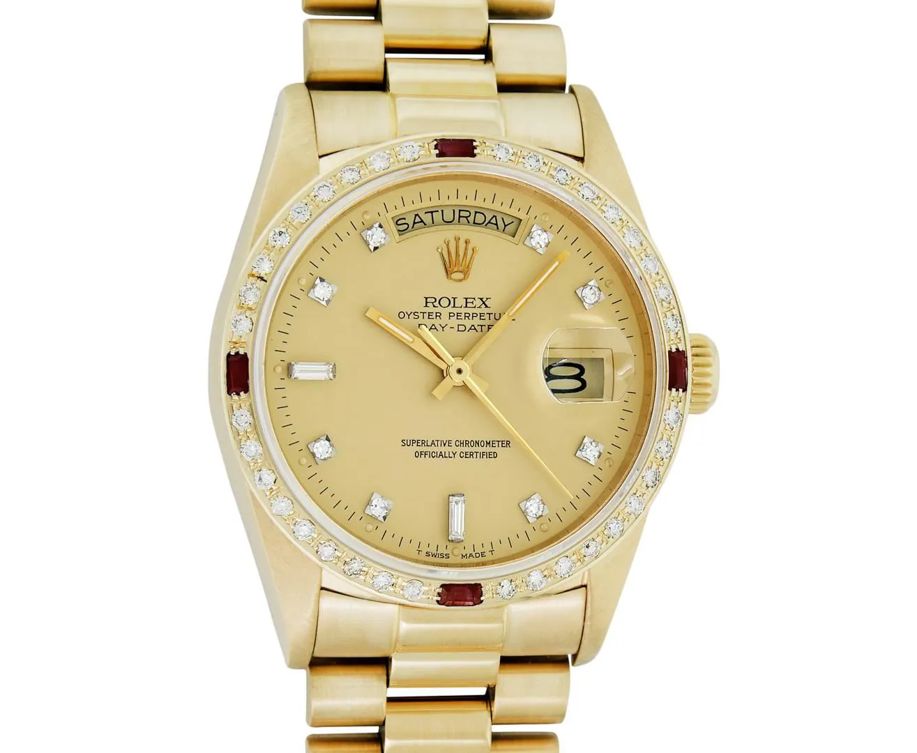 Rolex Day-Date "President" 36mm Yellow gold and 18k yellow gold Champagne