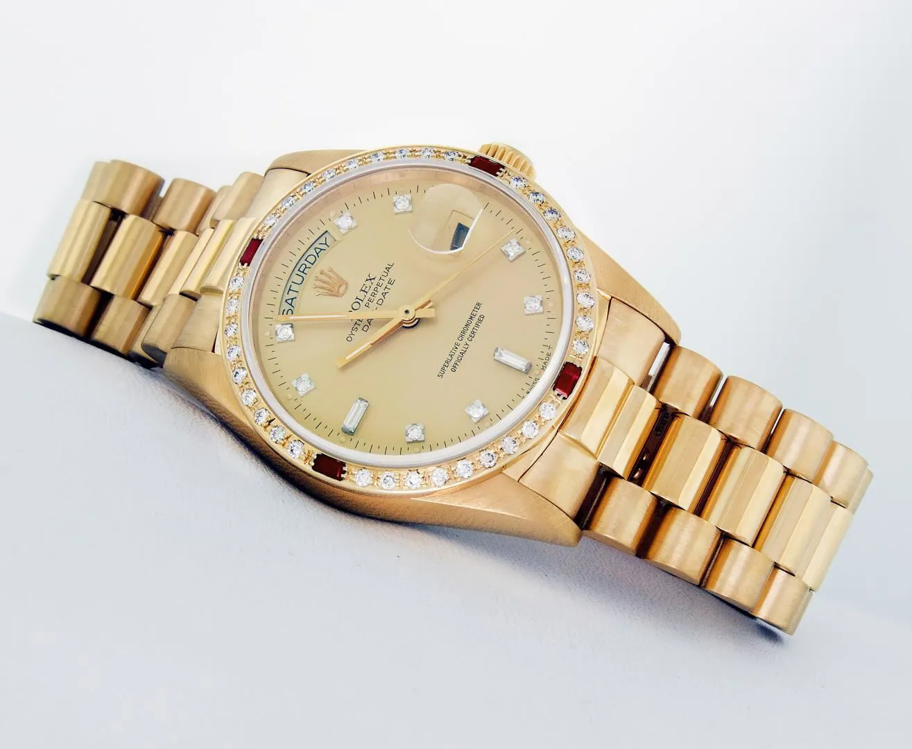 Rolex Day-Date "President" 36mm Yellow gold and 18k yellow gold Champagne 2