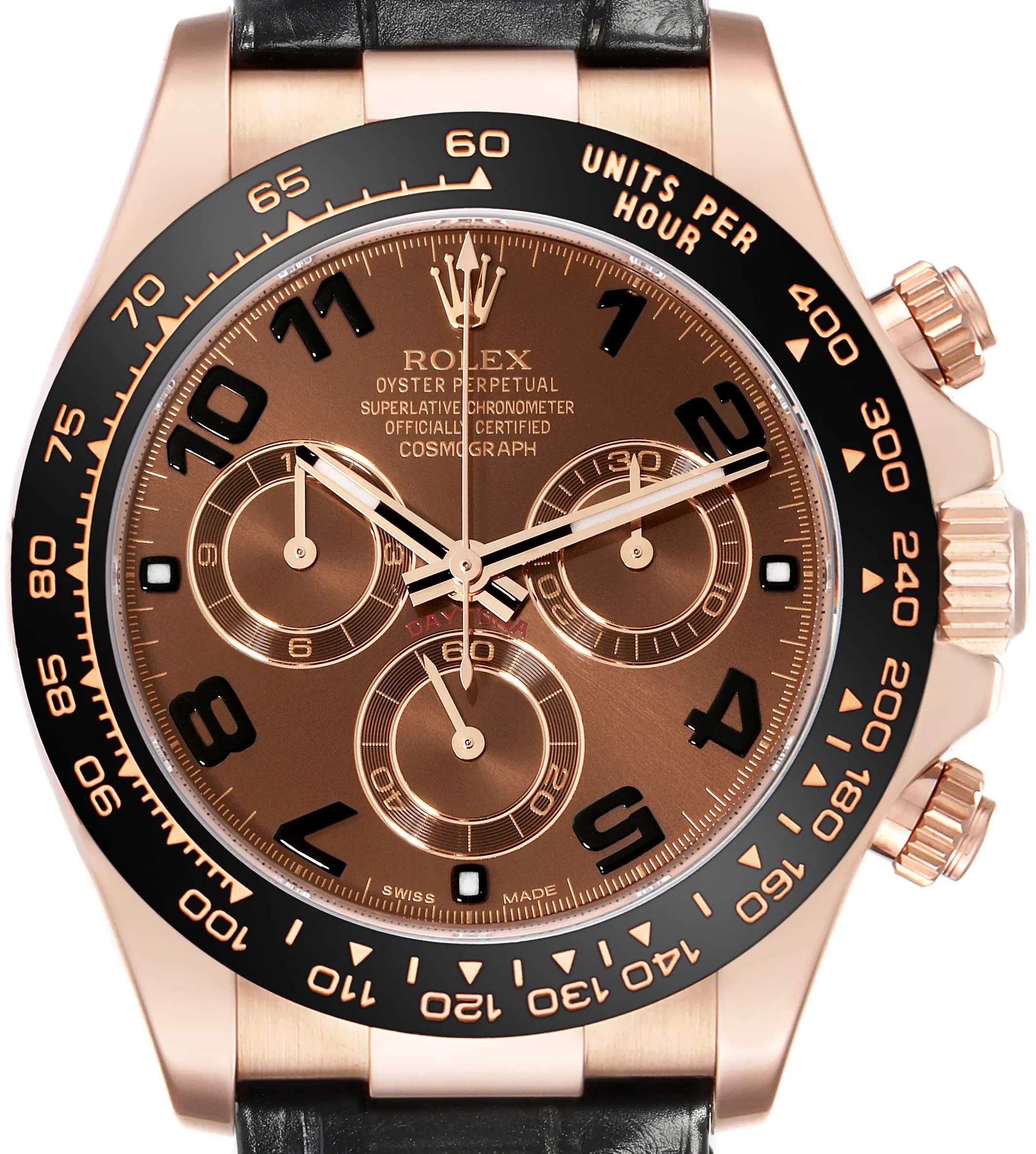 Rolex Daytona 116515 40mm Rose gold and 18k rose gold Brown