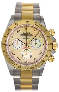 Rolex Daytona 116523 Yellow gold and Stainless steel champagne$mother of Pearl