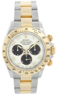 Rolex Daytona 116523 Yellow gold and Stainless steel White