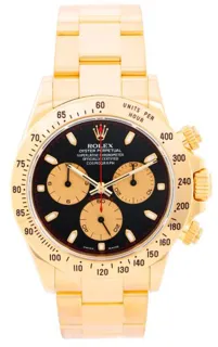 Rolex Daytona 116528 Yellow gold Black