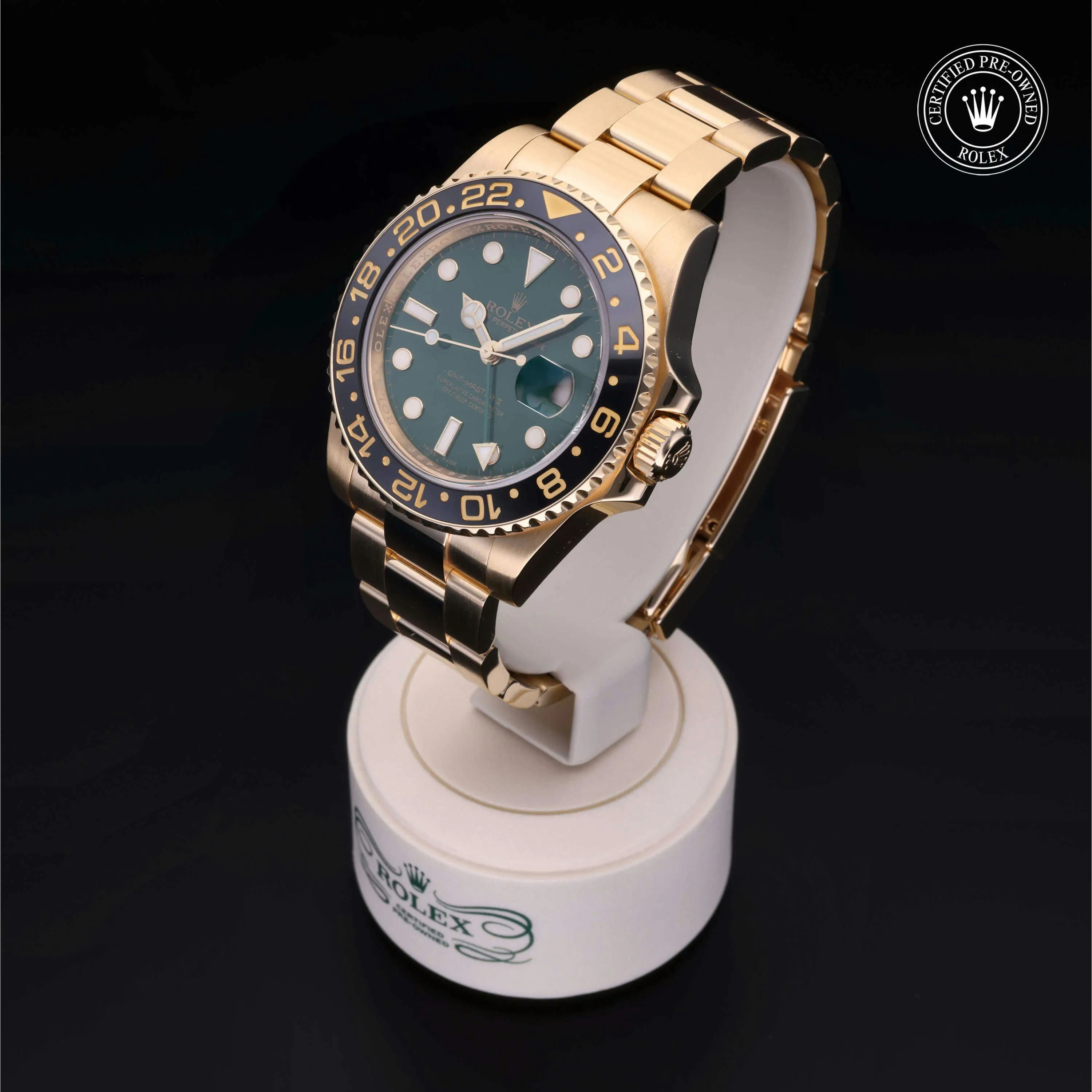 Rolex GMT-Master II 116718LN-0002 40mm Yellow gold Green 2