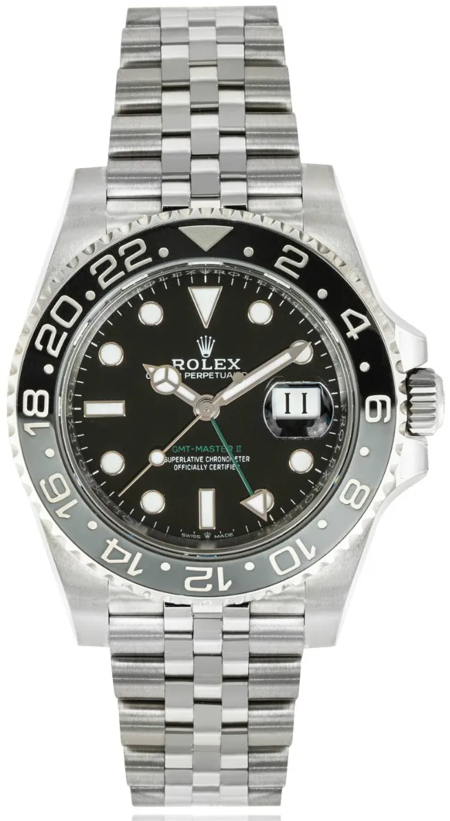 Rolex GMT-Master II 126710GRNR 40mm Stainless steel Black