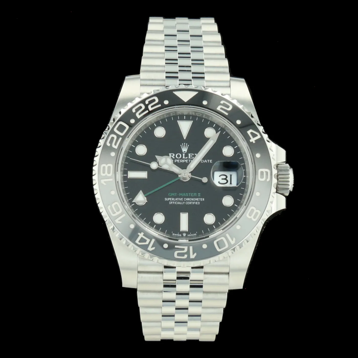 Rolex GMT-Master II 126710GRNR 40mm Stainless steel Black