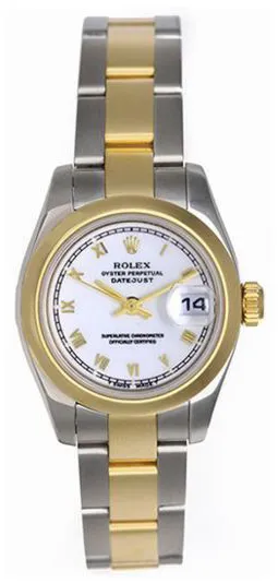 Rolex Lady-Datejust 179163 26mm Yellow gold and Stainless steel White