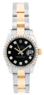 Rolex Lady-Datejust 179173 Yellow gold and Stainless steel Black