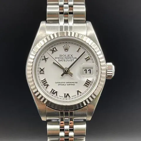 Rolex Lady-Datejust 179174 26mm Stainless steel White