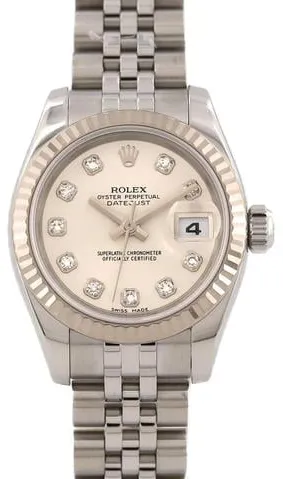 Rolex Lady-Datejust 179174G 26mm White gold Silver