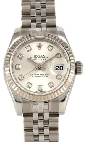 Rolex Lady-Datejust 179174G 26mm White gold Silver