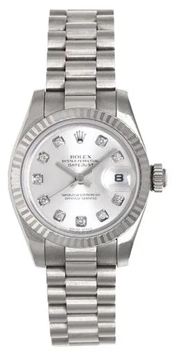 Rolex Lady-Datejust 179179 26mm White gold Silver