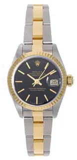 Rolex Lady-Datejust 69173 Stainless steel and 18k yellow gold Black