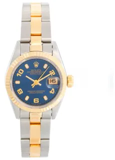 Rolex Lady-Datejust 69173 Yellow gold and Stainless steel Blue