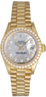 Rolex Lady-Datejust 79138 Yellow gold White