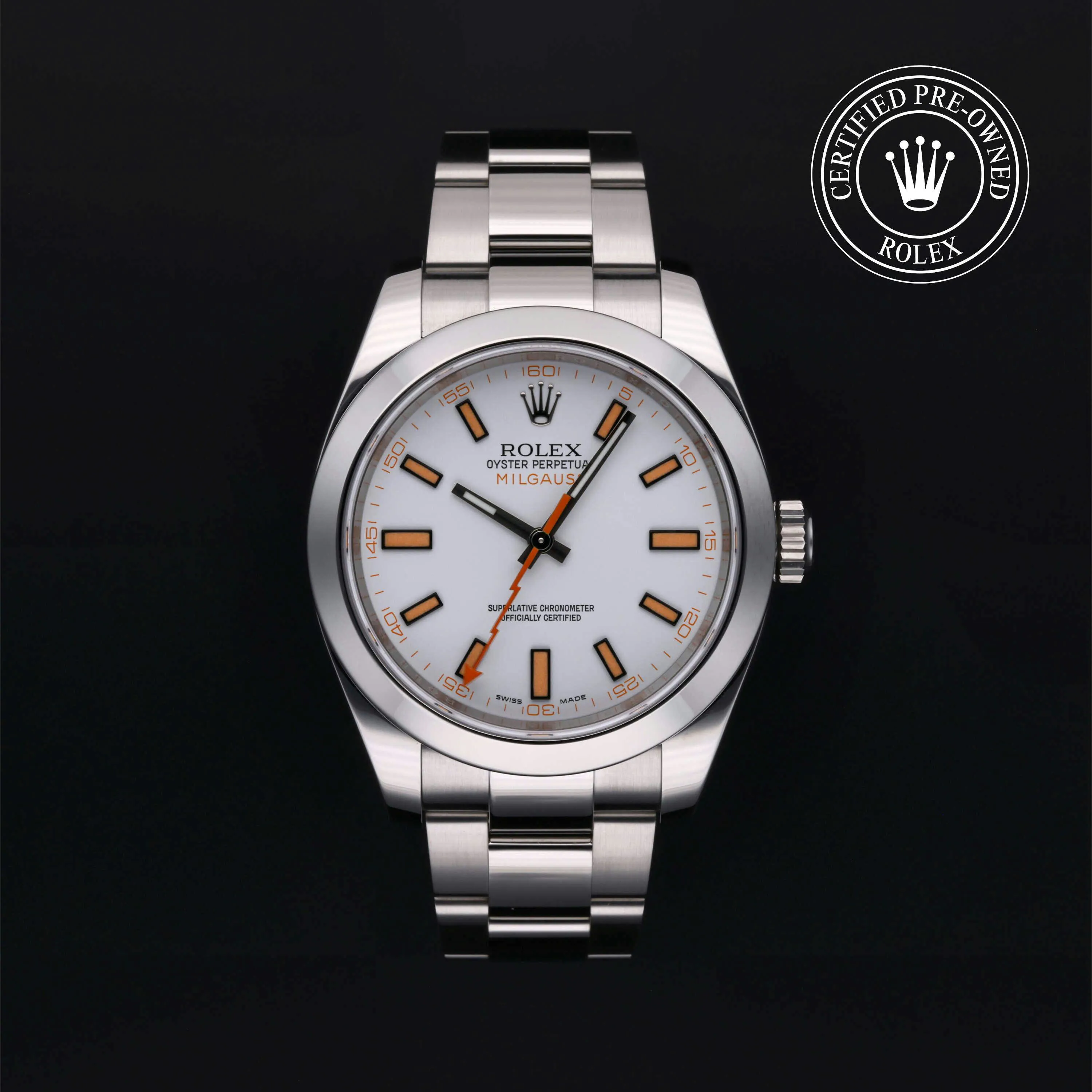 Rolex Milgauss 116400-0002 40mm Stainless steel White