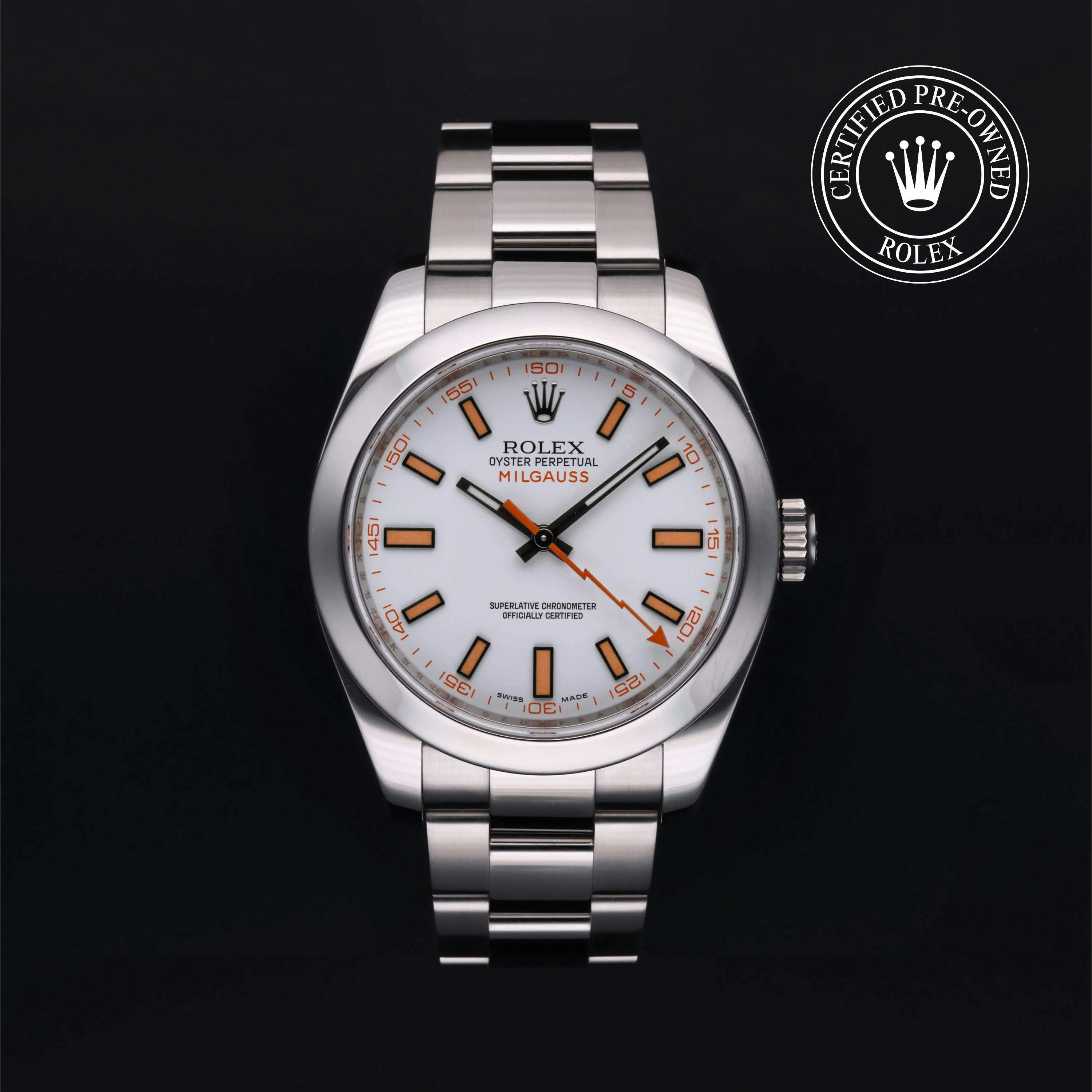 Rolex Milgauss 116400-0002 40mm Stainless steel White