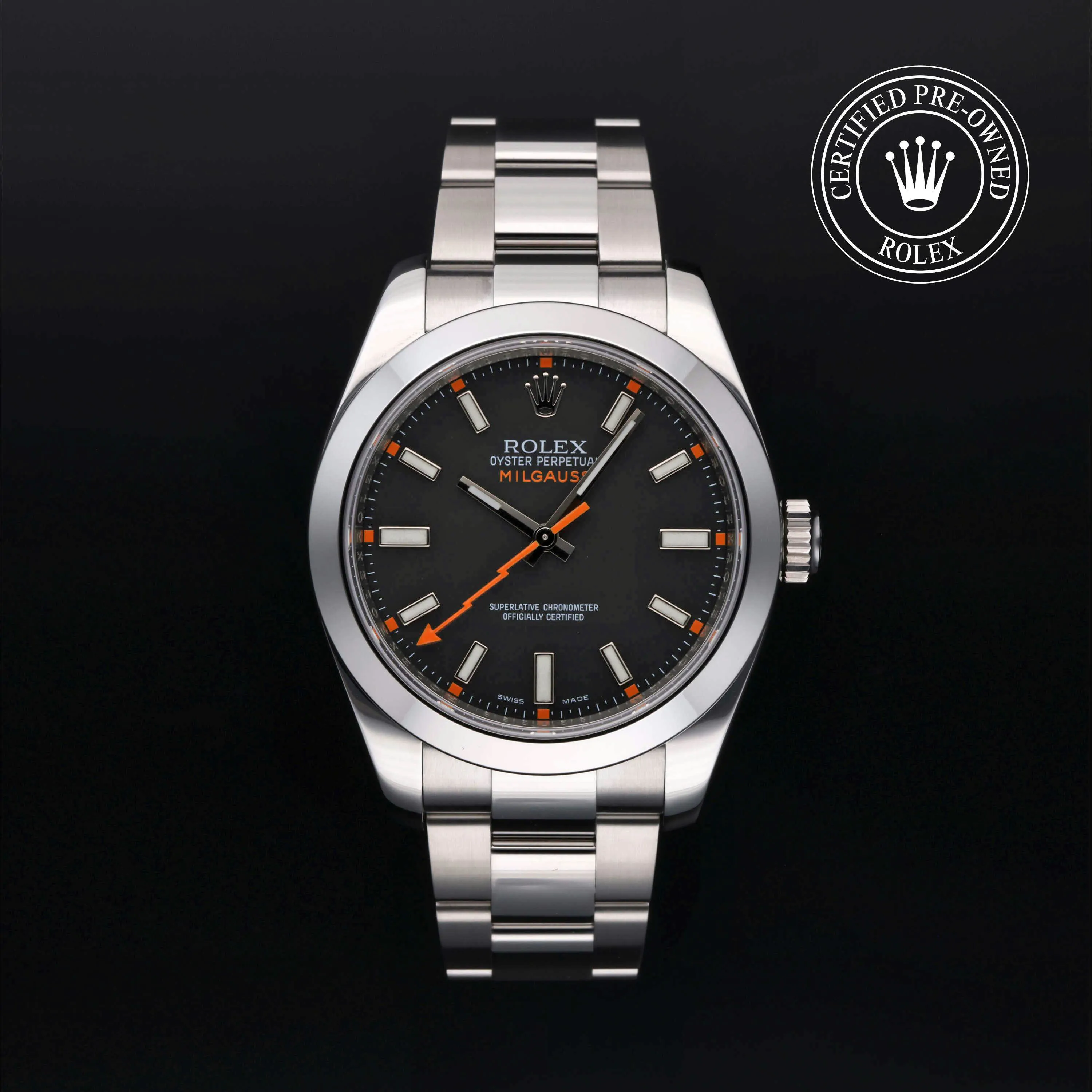 Rolex Milgauss 116400 40mm Stainless steel Black