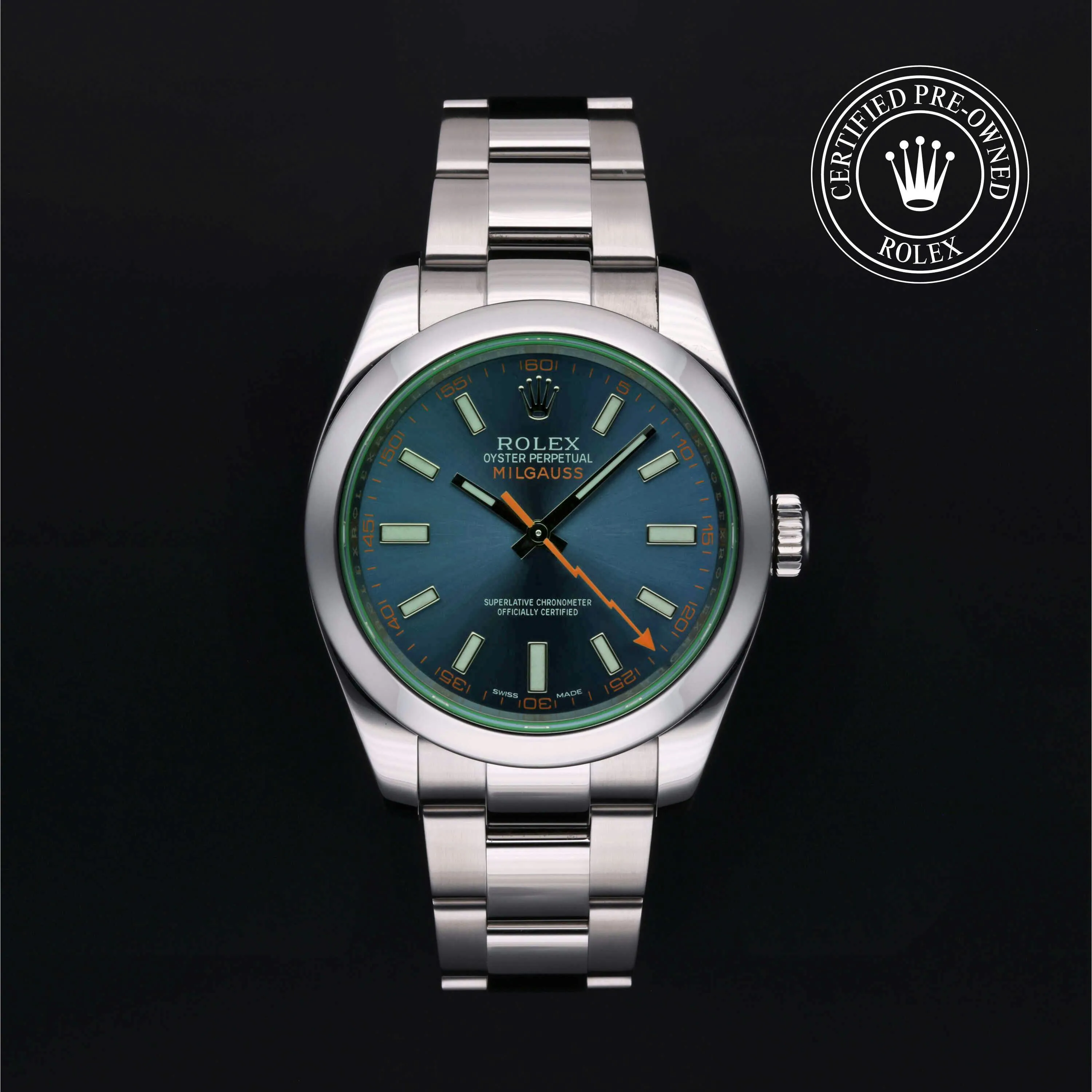 Rolex Milgauss 116400GV-0002 40mm Stainless steel Blue