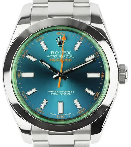 Rolex Milgauss 116400GV 40mm Stainless steel Blue