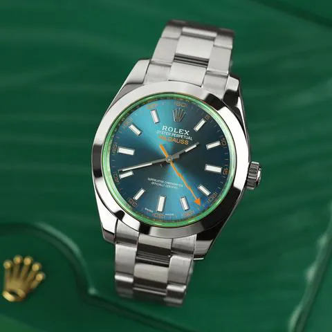 Rolex Milgauss 116400GV 40mm Stainless steel Blue 5