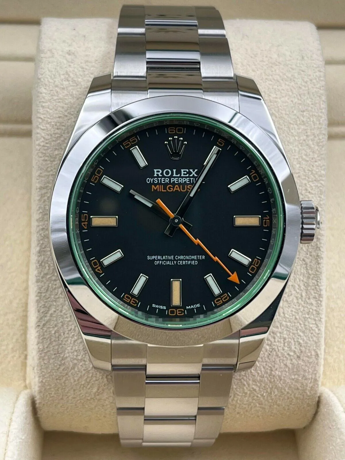 Rolex Milgauss 116400GV 40mm Stainless steel Black