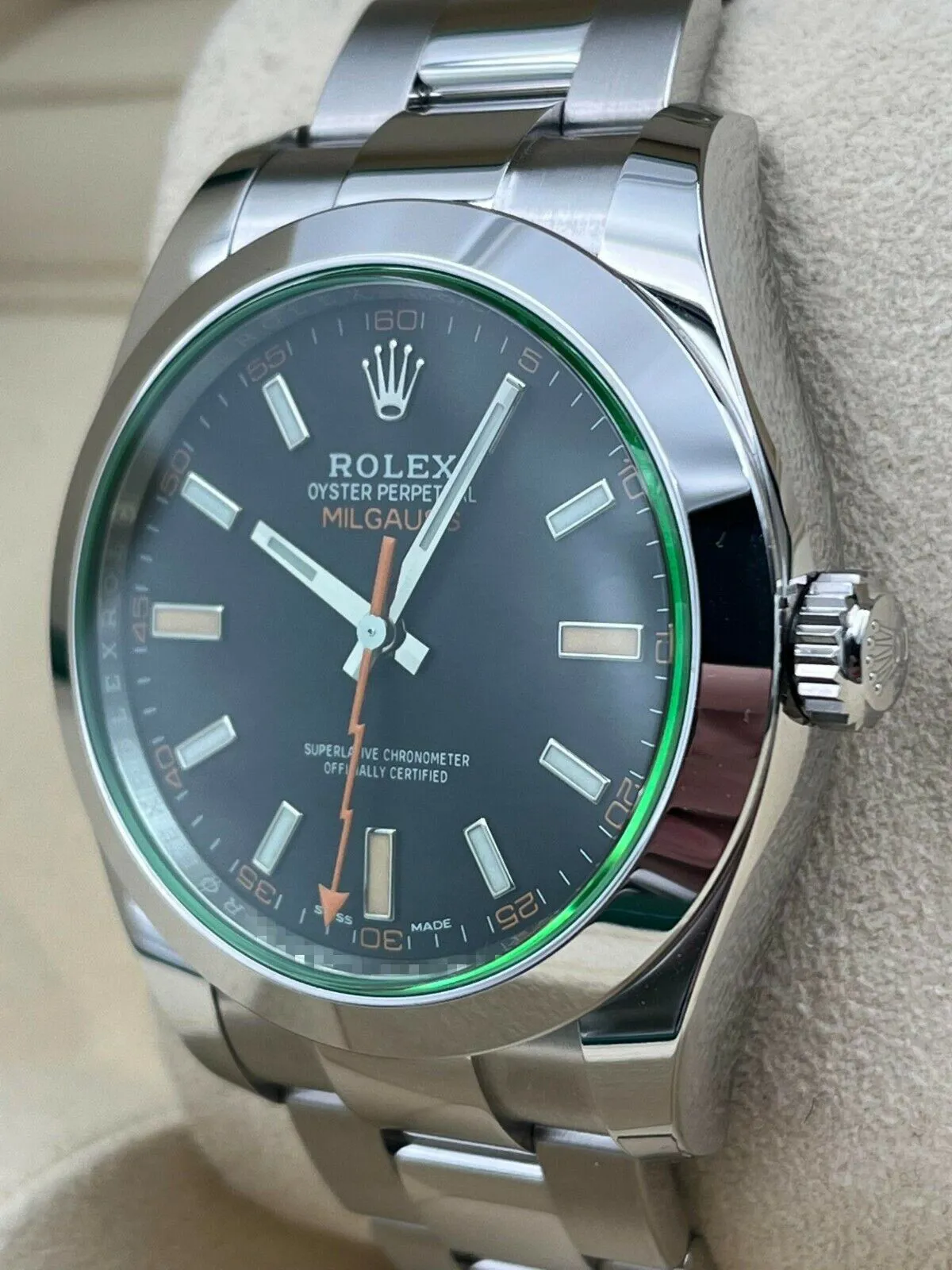 Rolex Milgauss 116400GV 40mm Stainless steel Black 3