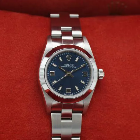 Rolex Oyster Perpetual 76080 24mm Stainless steel Blue