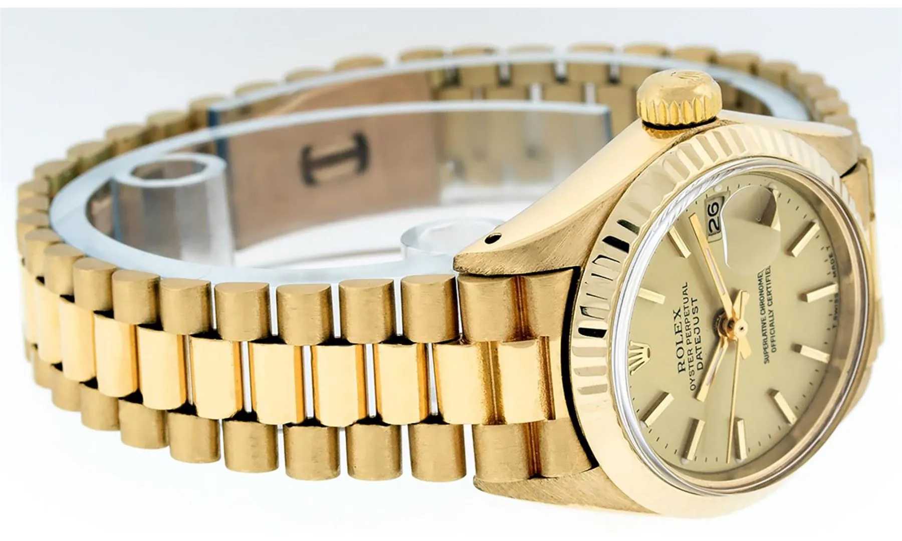 Rolex President 26mm Yellow gold and 18k yellow gold Champagne 7