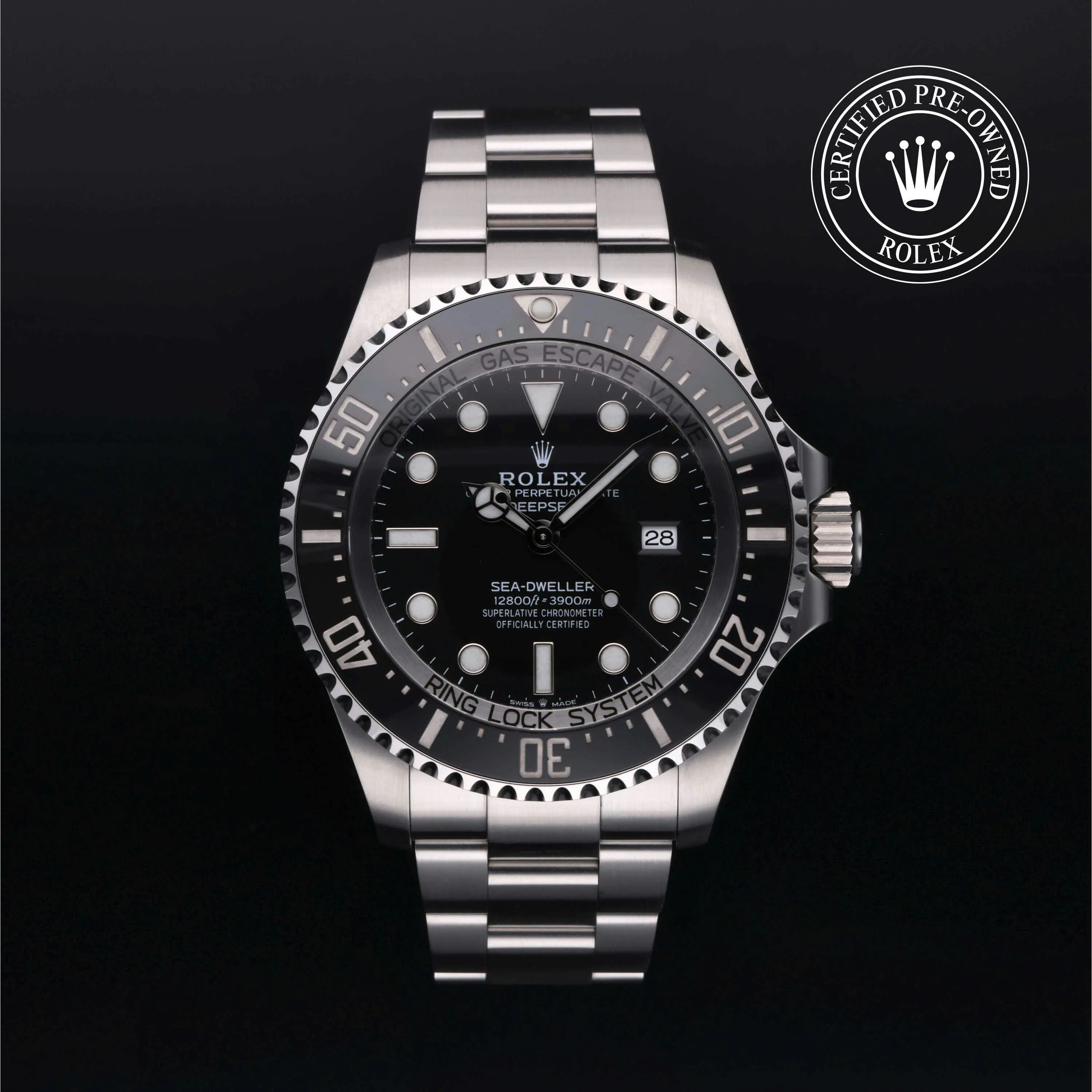 Rolex Sea-Dweller Deepsea 126660-0001 44mm Stainless steel Black