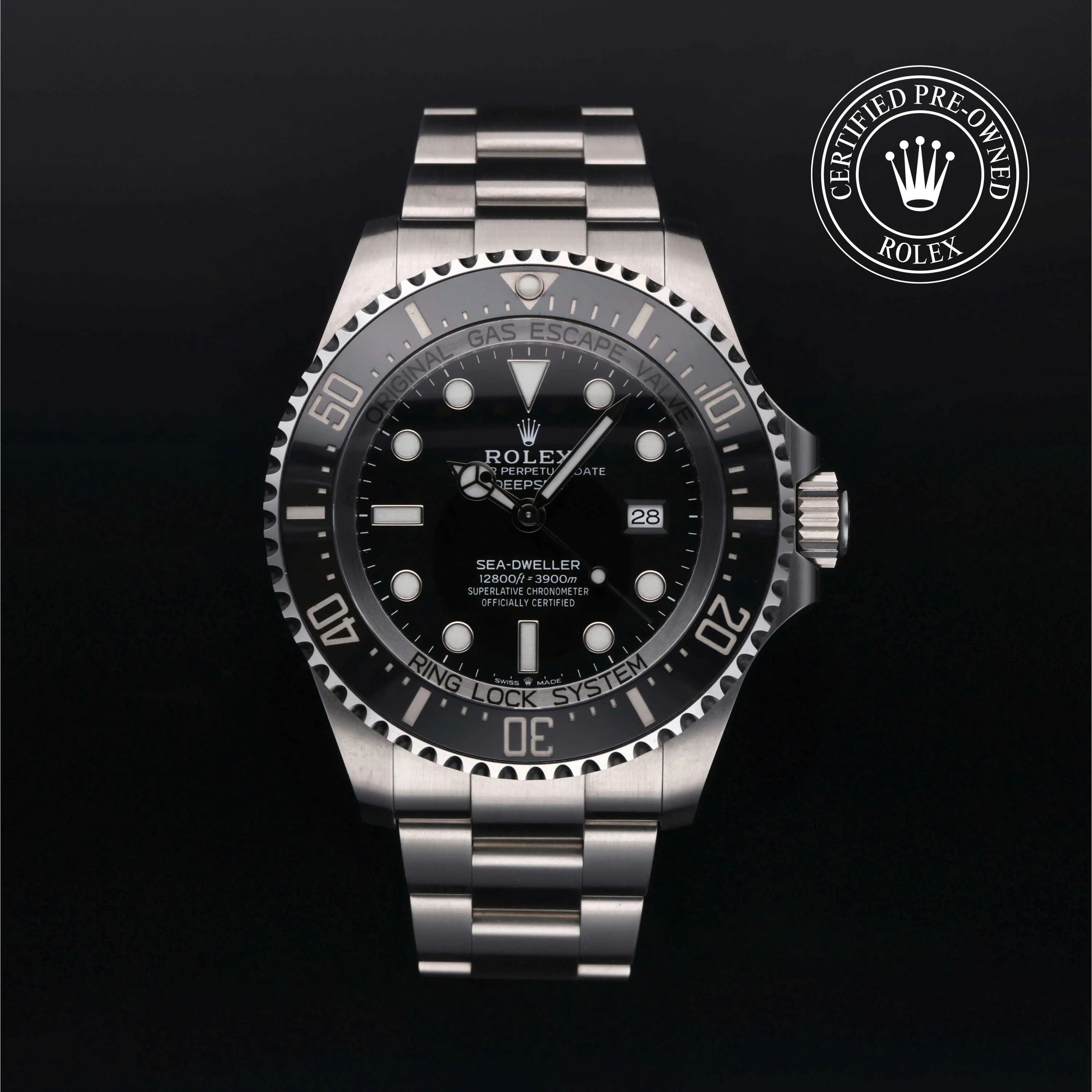 Rolex Sea-Dweller Deepsea 126660-0001 44mm Stainless steel Black