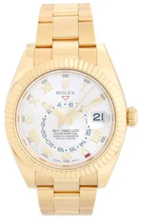 Rolex Sky-Dweller 326938 18k yellow gold Silver