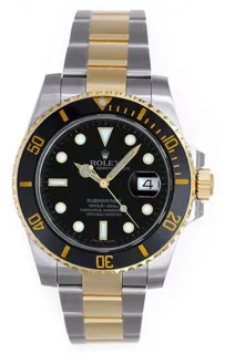 Rolex Submariner 116613 Yellow gold and Stainless steel Black