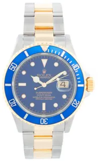 Rolex Submariner 16613 Yellow gold and Stainless steel Blue