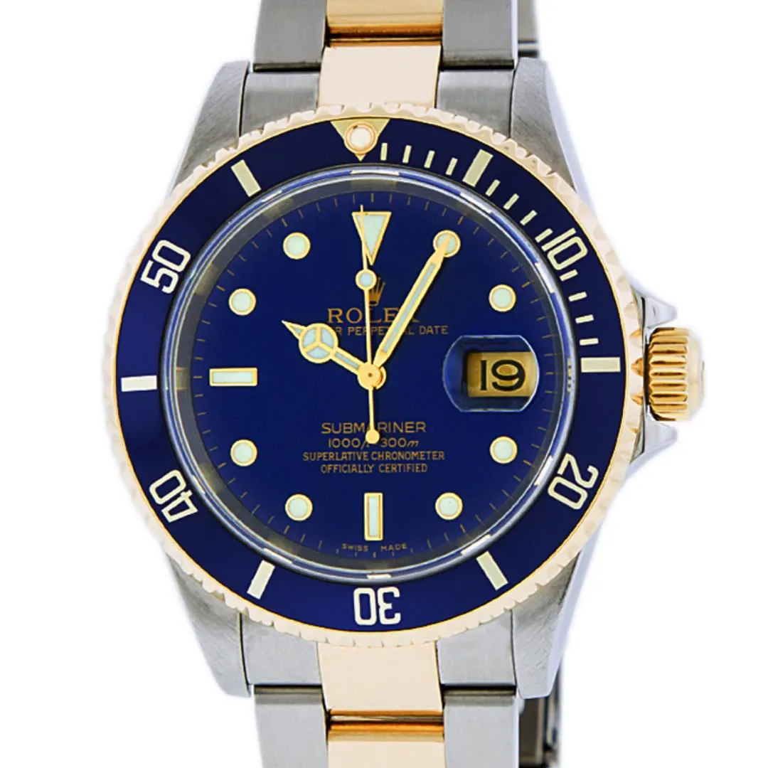 Rolex Submariner 40mm Yellow gold and Stainless steel and 18k yellow gold Blue