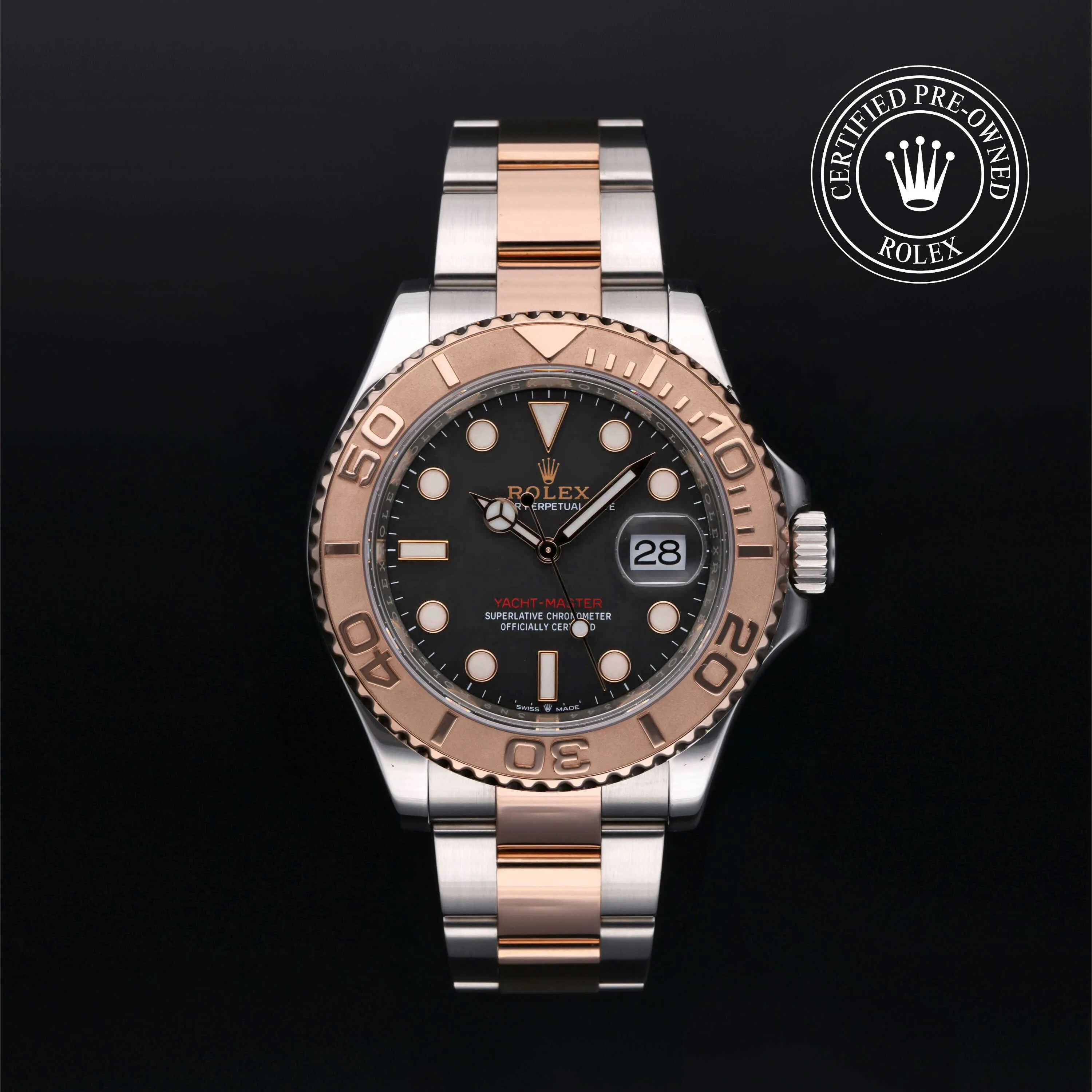 Rolex Yacht-Master 126621-0002 40mm Oystersteel and Everose gold Black