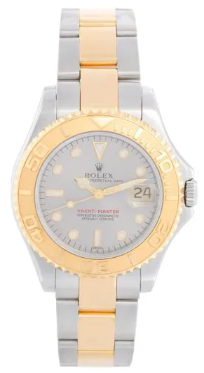 Rolex Yacht-Master 168623 35mm Yellow gold Silver